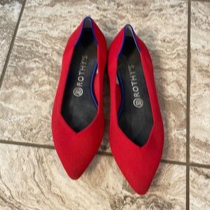 Rothy's red shoes